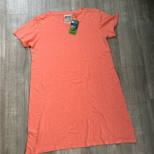 Jungmaven Rae Line Dress XL - pink salmon color